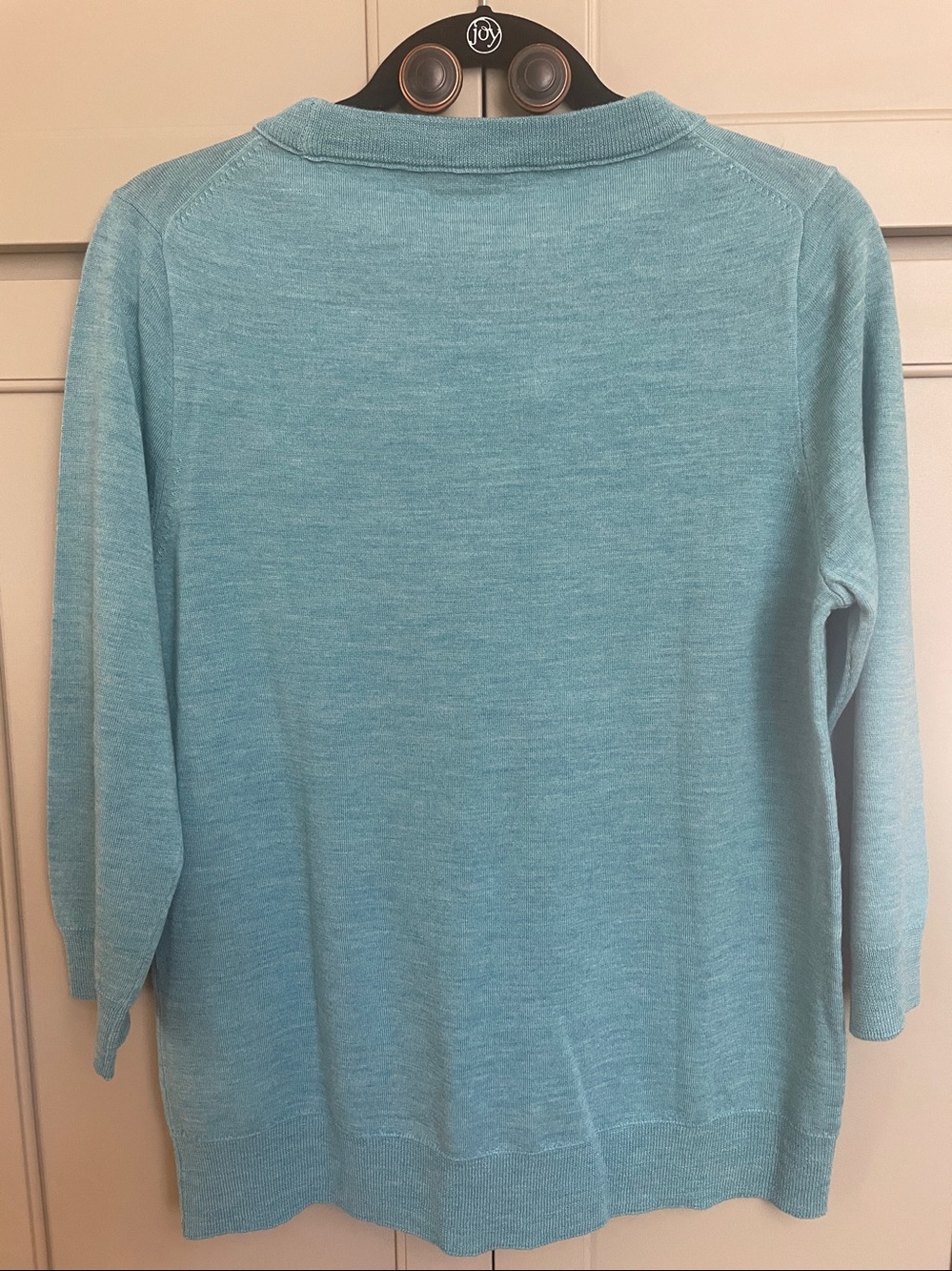 J. Crew Teal Crewneck Merino Wool Sweater - Picture 8 of 10